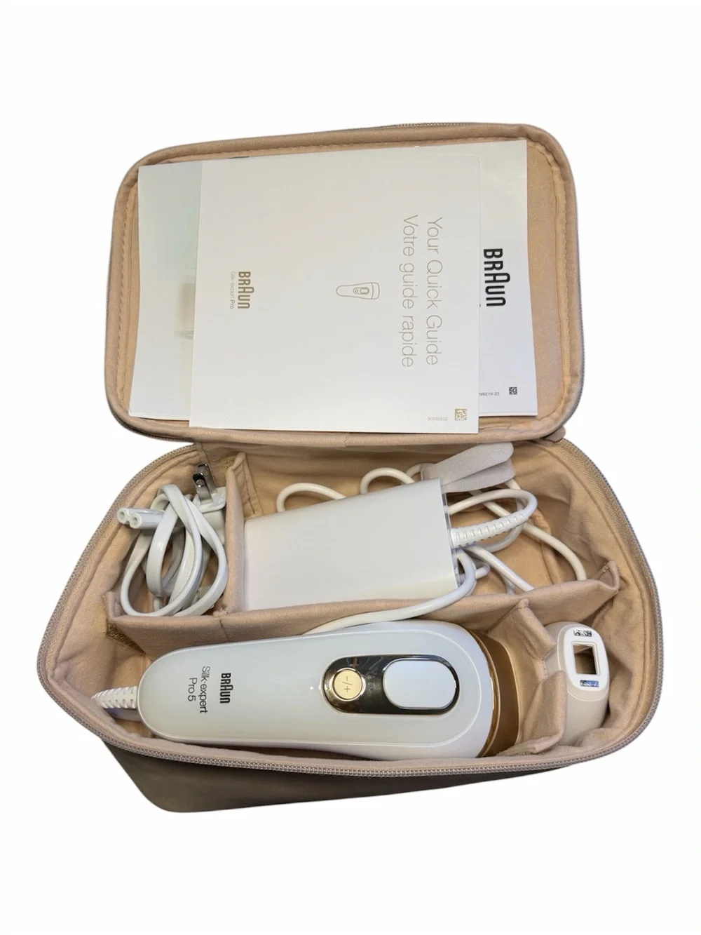 Braun Silk-expert Pro 5 IPL Hair Removal Device - White & Gold